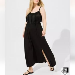 New Torrid Fringe Maxi Dress